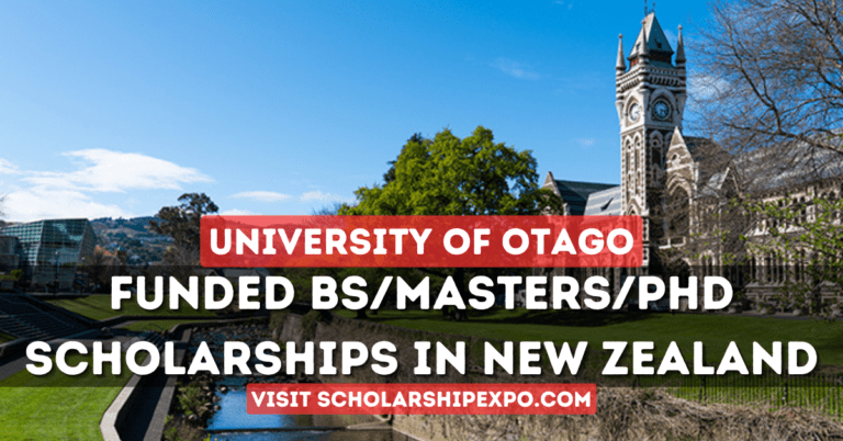 University of Otago Scholarships 2024 in New Zealand