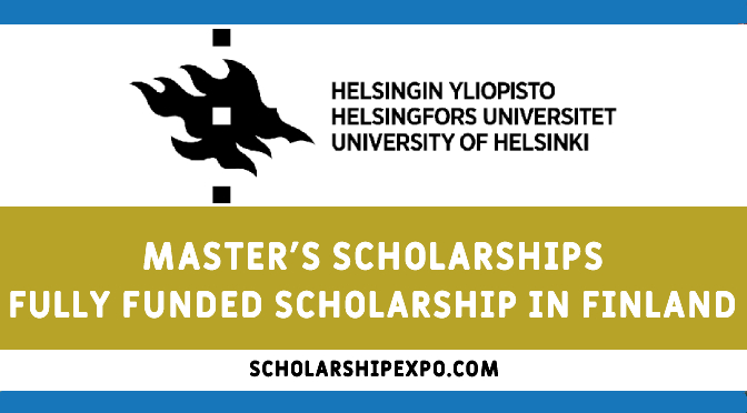 University Of Helsinki Scholarship 2023 in Finland