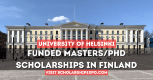 University Of Helsinki Scholarship 2025 in Finland