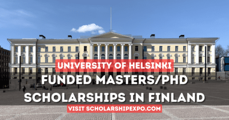 University Of Helsinki Scholarship 2025 in Finland