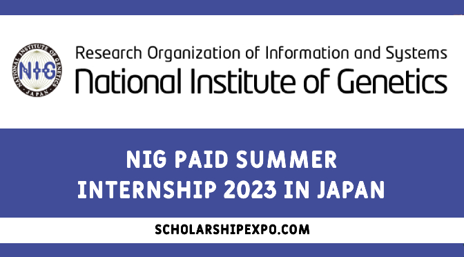 NIG Summer Internship 2023 in Japan