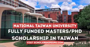 National Taiwan University Scholarship 2025 (Fully Funded)