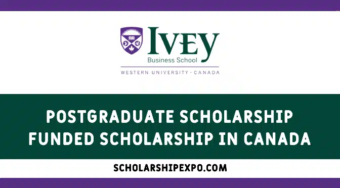 Ivey University Global Leader Scholarship Award 2023 in Canada