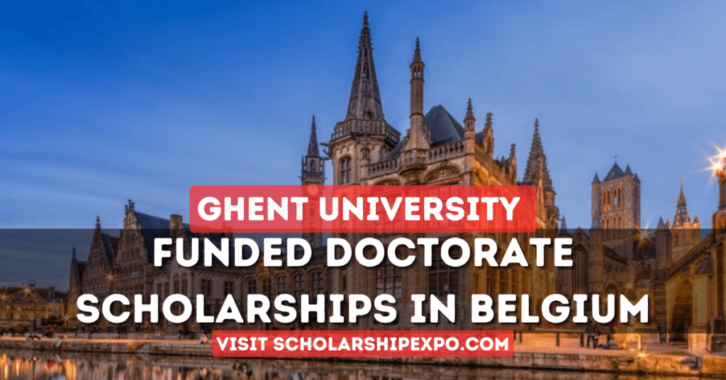 Ghent University PhD Scholarships 2024 in Belgium