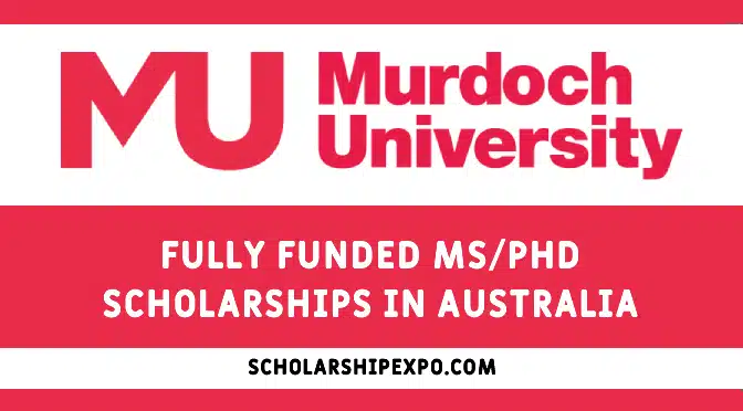 Murdoch University RTP Scholarships 2024 in Australia (Fully Funded)