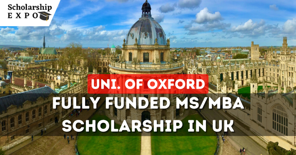 University of Oxford Pershing Square Scholarship 2024 (Fully Funded)