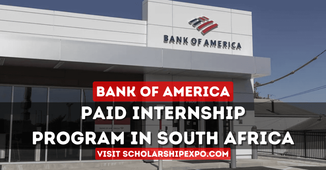 Bank of America Internship 2024 in South Africa