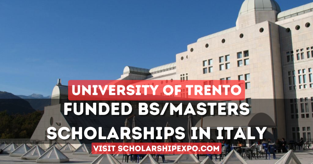 University of Trento Scholarship 2023 in Italy