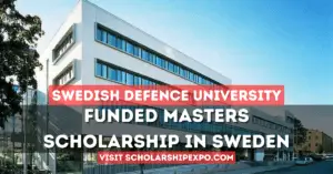 Swedish Defence University UHR Scholarship 2025 in Sweden