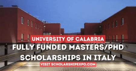 University of Calabria Scholarships 2024 in Italy (Fully Funded)